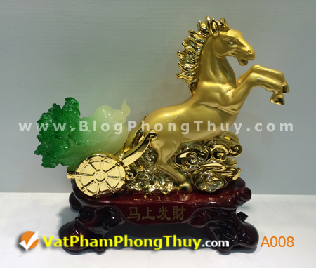 nguaphongthuyA008 Tượng Ngựa Phong Thủy   món quà biếu Sếp số 1 giúp mã đáo thành công