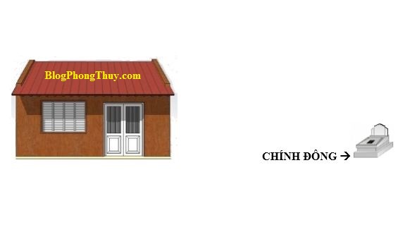 mộ phần ở phía đông nhà ở