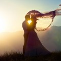 wedding couple sunset romance hd wallpapers