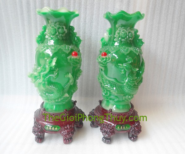 Bình xanh long phụng giúp công việc thăng tiến, giàu sang 