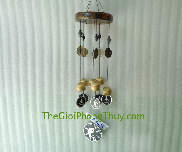 Chuông Gió 6 chuông khắc chế nguồn năng lượng tiêu cực 