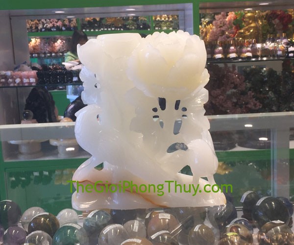 Bình mẫu đơn uyên ương Bạch Ngọc cải thiện hôn nhân tình cảm 