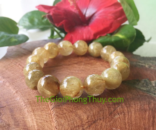 Chuỗi thạch anh tóc vàng giúp giải tỏa bế tắc 