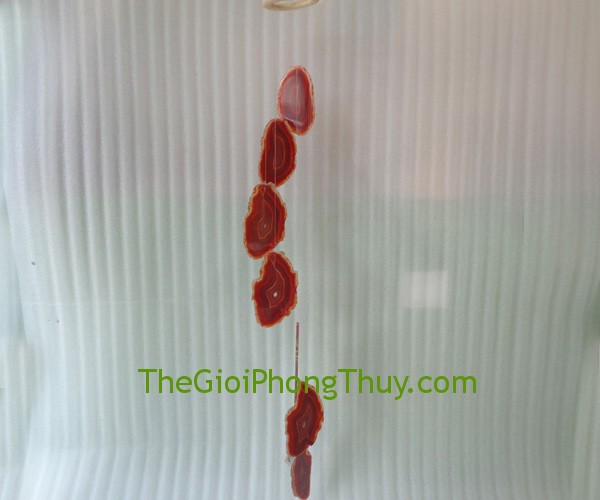 Chuông Gió Mã Não Đỏ Lớn khắc chế sự tiêu cực