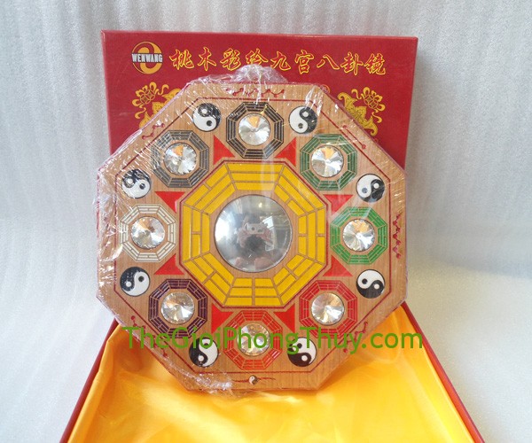 Bát quái gỗ cẩn hột hóa giải sát khí, âm khí