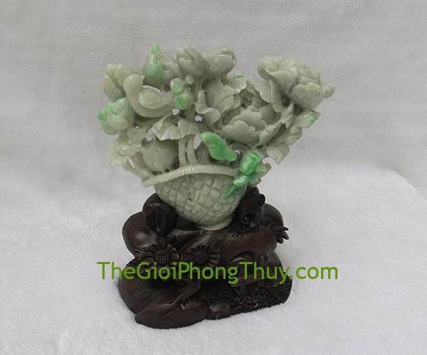 Giỏ Hoa Mẫu Đơn Ngọc Phỉ Thúy mang lại sự giàu sang, phú quý 