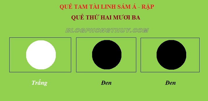 QUẺ THỨ HAI MƯƠI BA